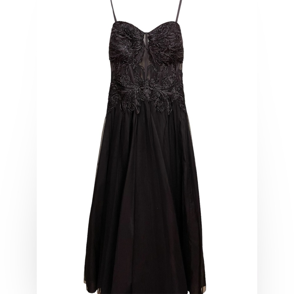 Elegant Blondie Nites Women's Black Prom Dress